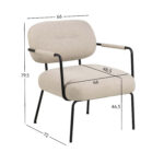 Kėdė DILLON beige - Image 8