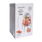 Stiklinis stiklainis PARTY 4L, su geležiniu stovu - Image 2