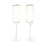 Šampano taurė GOLD RIM 2vnt H24,1cm, 270ml