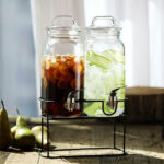 Stiklinis indas TWIN 2×2,3 l, su stovu - Image 3