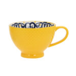 Puodelis SEREN H7,7cm 355ml, geltonas/mėlynas