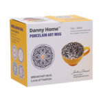 Puodelis SEREN H7,7cm 355ml, geltonas/mėlynas - Image 2