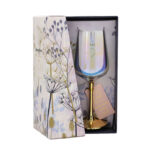 Vyno taurė FLOW "Super Dad" H21,2cm 450ml, skaidrus stiklas, mėlyna dėžutė