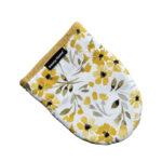 Orkaitės pirštinės AIMAI 2vnt. su silikonu, geltona gėlė