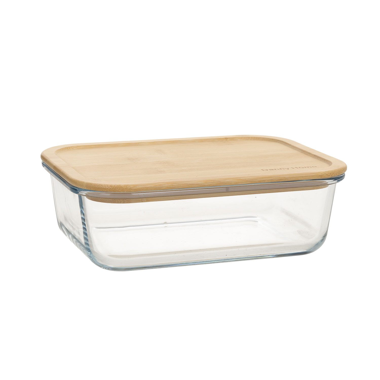 DH20001 Dubuo BOXY 22×16,4xH6,7cm 1500ml, stiklas, bambukas - Image 1
