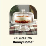 Stiklinė lėkštė 3in1 CAKE PLATE D31xH23cm - Image 4