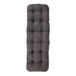 Grindų kėdė BADEN-BADEN rudai pilka pagalvėlė - Image 3