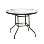 Sodo baldų komplektas DUBLIN stalas ir 4 sulankstomos kėdės, pilkos spalvos - Image 4