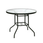 Sodo baldų komplektas DUBLIN stalas ir 4 kėdės, pilkos spalvos - Image 4