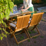 Sodo baldų komplektas FINLAY stalas ir 4 kėdės - Image 3