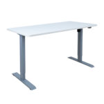 Rašomasis stalas ERGO su 1 varikliu, 140x70 cm, baltas