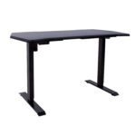 Žaidimų stalas GAMER su 1 varikliu 140x70xH71-121cm, juodas