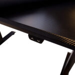 Žaidimų stalas GAMER su 1 varikliu 140x70xH71-121cm, juodas - Image 5