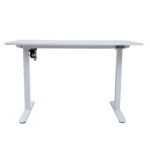 Rašomasis stalas ERGO LIGHT su 1 varikliu 120x60xH73-118cm, baltas - Image 4