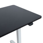 Rašomasis stalas ERGO LIGHT su 1 varikliu, 120x60xH73-118cm, juoda/balta - Image 5