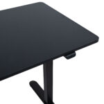 Rašomasis stalas ERGO LIGHT su 1 varikliu, 120x60xH73-118cm, juodas - Image 5