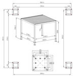 Pavėsinė MIRADOR 3x3xH2,5 m su užuolaidomis, tamsiai pilka - Image 7