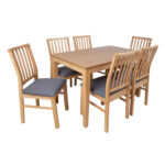 Valgomojo komplektas COOPER su 6 kėdėmis - Image 4