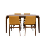 Valgomojo komplektas HAYDIE su 4 kėdėmis - Image 2