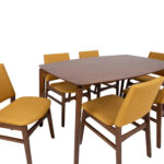 Valgomojo komplektas HAYDIE su 6 kėdėmis - Image 7