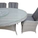 Sodo baldų komplektas ASCOT stalas ir 6 kėdės - Image 6