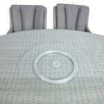 Sodo baldų komplektas ASCOT stalas ir 6 kėdės - Image 8