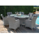 Sodo baldų komplektas ASCOT stalas ir 6 kėdės - Image 11