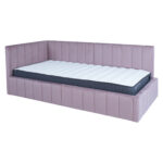 Lova JASPER 90x200cm su čiužiniu HARMONY UNO, violetinė rožinė