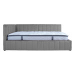 Lova JASPER 90x200cm su čiužiniu HARMONY DUO, pilka - Image 2