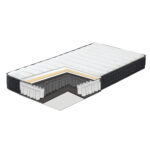 Lova LARA 90x200cm su dviem čiužiniais HARMONY UNO, violetinė rožinė - Image 3