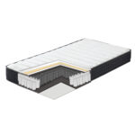 Lova LARA su čiužiniu HARMONY UNO 90x200cm, violetinė rožinė - Image 3