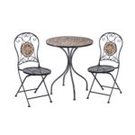 Balkono komplektas MOSAIC stalas ir 2 kėdės