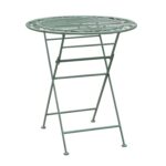 Balkono komplektas MINT stalas ir 2 kėdės, antikvarinės žalios spalvos - Image 3