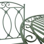 Balkono komplektas MINT stalas ir 2 kėdės, antikvarinės žalios spalvos - Image 6