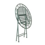 Balkono komplektas MINT stalas ir 2 kėdės, antikvarinės žalios spalvos - Image 8