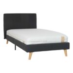 Lova JUNO 90x200cm, su čiužiniu KUKKA DUO 11 ZONE, pilka - Image 2