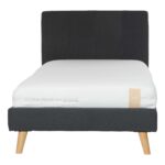 Lova JUNO 90x200cm, su čiužiniu KUKKA DUO 11 ZONE, pilka - Image 3