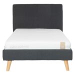 Lova JUNO 90x200 cm, su čiužiniu KUKA DUO KID, pilka - Image 3