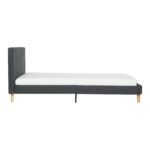 Lova JUNO 90x200 cm, su čiužiniu KUKA DUO KID, pilka - Image 4