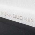 Lova JUNO 90x200 cm, su čiužiniu KUKA DUO KID, pilka - Image 8