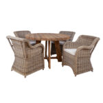 Valgomojo komplektas KATALINA su 4 kėdėmis - Image 2