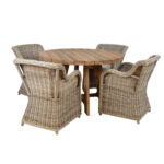 Valgomojo komplektas KATALINA su 4 kėdėmis - Image 3