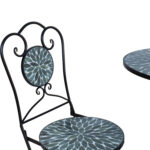 Balkono komplektas MIRT stalas ir 2 kėdės, žalias - Image 3