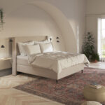 Kontinentinė lova KVITFJELL 180x200 cm, su galvūgaliu - Image 7