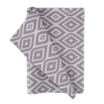 Stalo kilimėlis HOLLY OUTDOOR 43x116cm, pilkas rombas