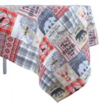 Stalo kilimėlis WINTER 170x170cm, žiema ir gyvūnai - Image 2