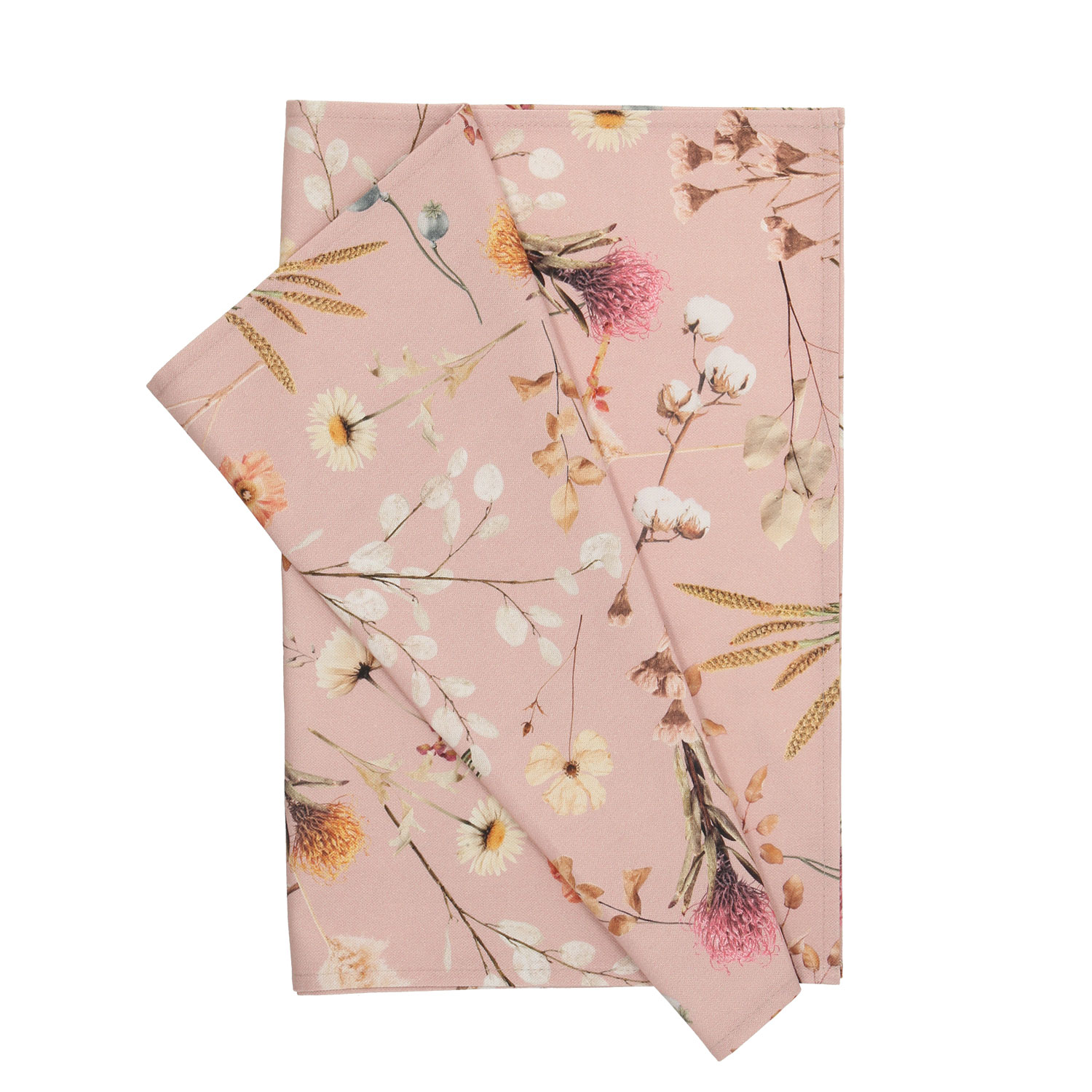 P0003485 Stalo kilimėlis HOLLY 43x116cm, džiovintos gėlės - Image 1