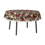 Stalo kilimėlis ŽIEMOS GĖLĖS D170cm, kaspinai - Image 3