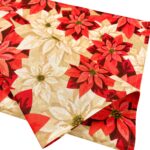 Stalo kilimėlis CHRISTMAS NEW 43x116cm, puansetijos - Image 2