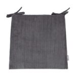 Pagalvėlė HYPER kėdei 45/41x40cm, tamsiai pilka